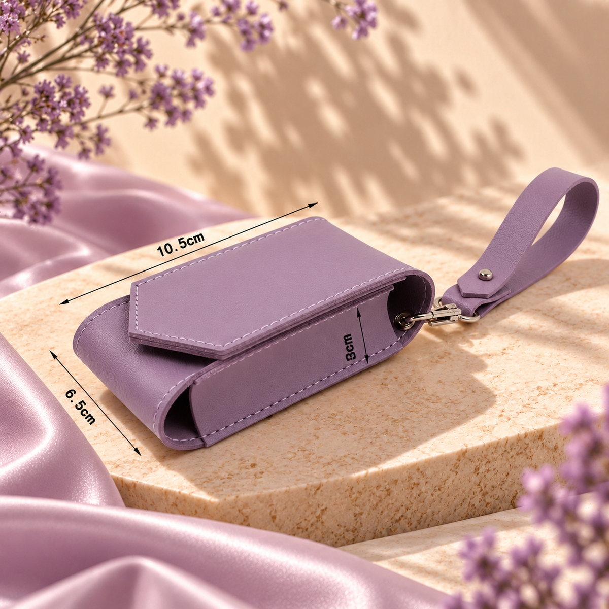 Mini Clip - Pouch with Mirror - Lavender