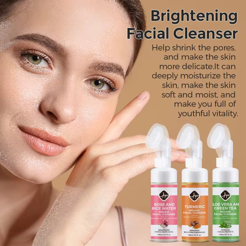 Facial Cleanser- Rose and Rice Water Mousse
