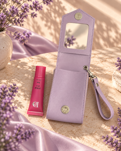 Mini Clip - Pouch with Mirror - Lavender
