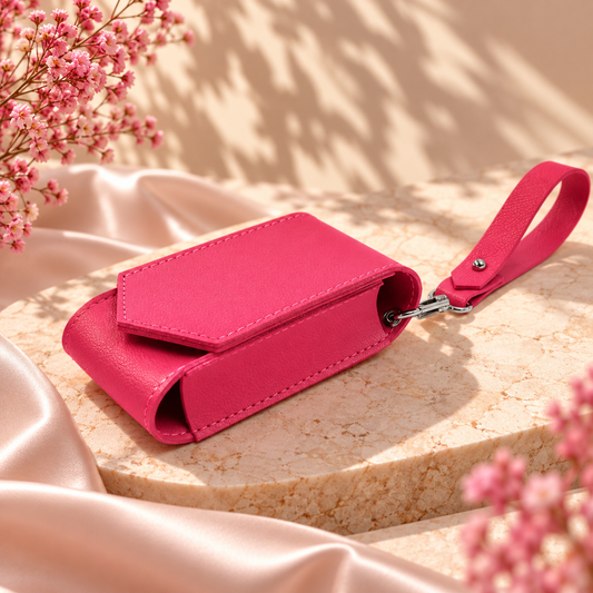 Mini Clip - Pouch with Mirror - Pink