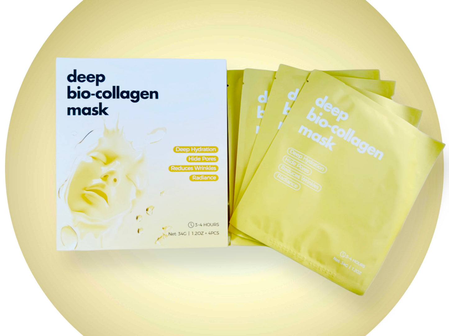 Bio Collagen Face Mask - 4pc