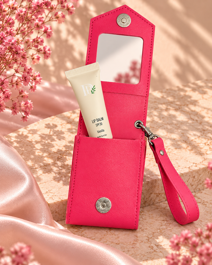 Mini Clip - Pouch with Mirror - Pink