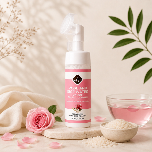 Facial Cleanser- Rose and Rice Water Mousse