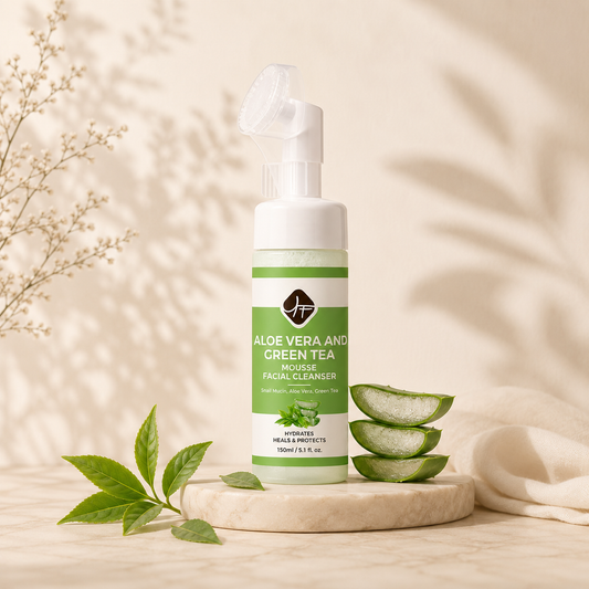 Facial Cleanser- Aloe Vera and Green Tea Mousse