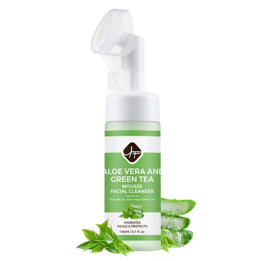 Facial Cleanser- Aloe Vera and Green Tea Mousse